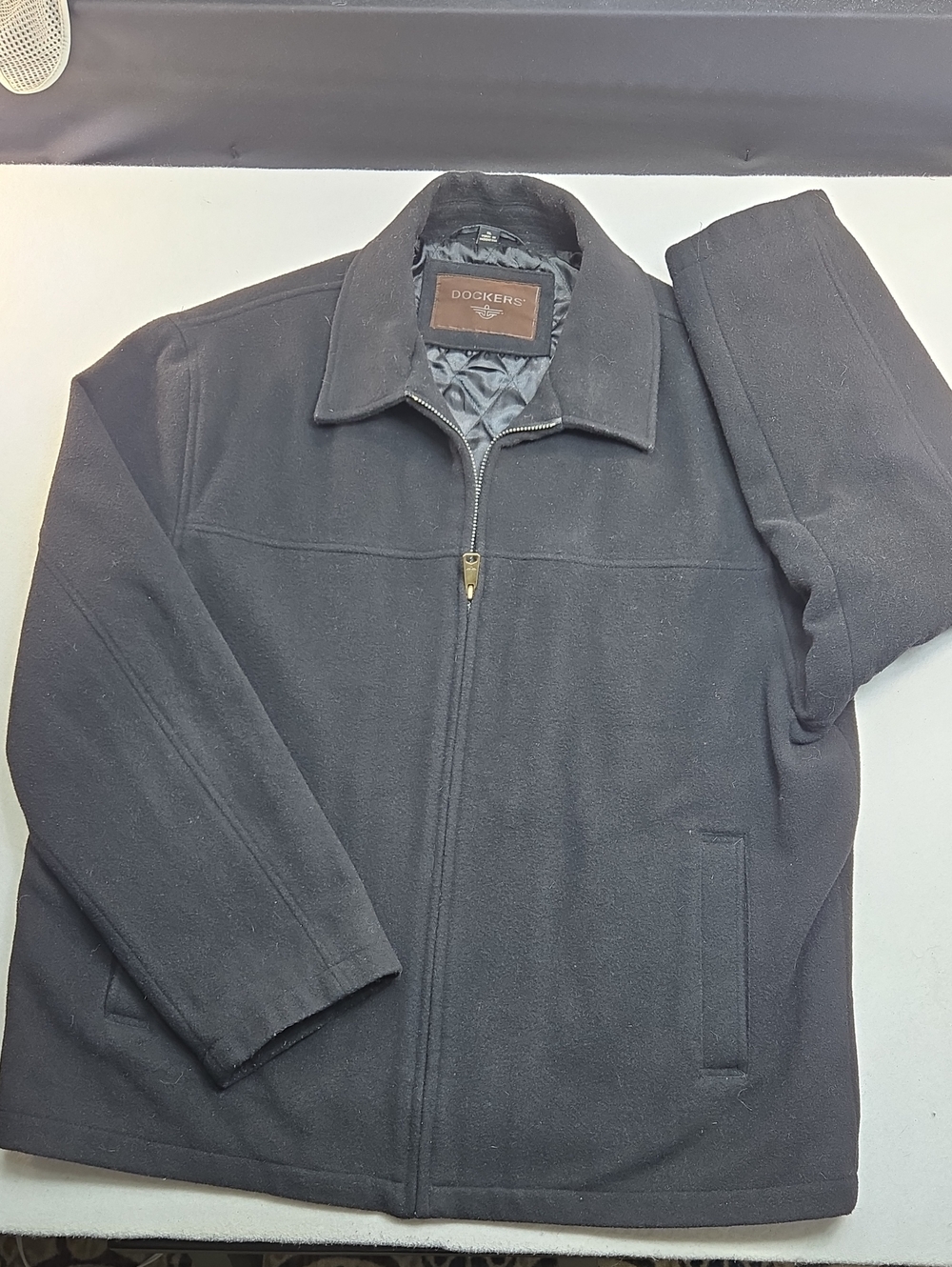 Dockers Men's Wool Blend Open Bottom Jacket